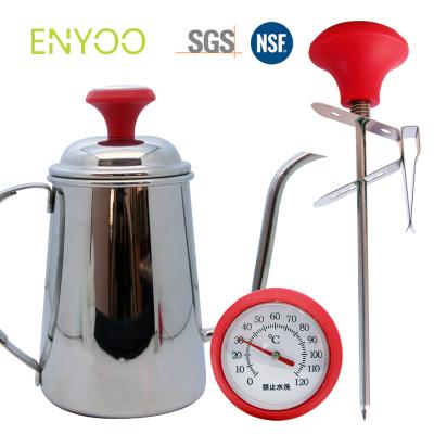 China Home Household Kitchen Dial Stainless Steel Skimming Thermometer For Milk Espresso Coffee for sale