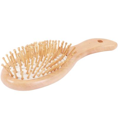 China For Home Use Wooden Hair Brush For Detangling And Styling Wooden Hair Brush With Wooden Bristle for sale