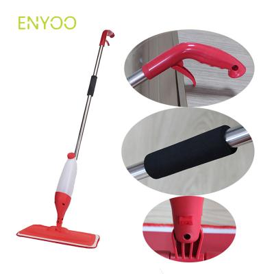 China Sustainable PP Handle Labor-saving Cleaning Type Tools Microfiber Mist Spray Mop And Iron Pole Material Floor for sale