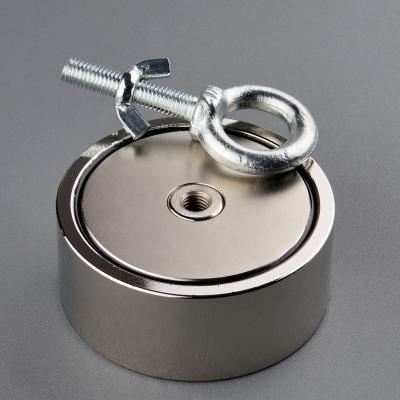 China Fisherman 600KG Strong Magnet Recovery Searching Neodymium Magnet Fishing Magnets Industrial Bilateral Powerful Magnet Material for sale