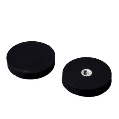 China Industrial Modern Home Office Magnetic Sets Style Magnet Magnets NdFeB Rubber Coated Magnet And Pot With Threaded Screw for sale