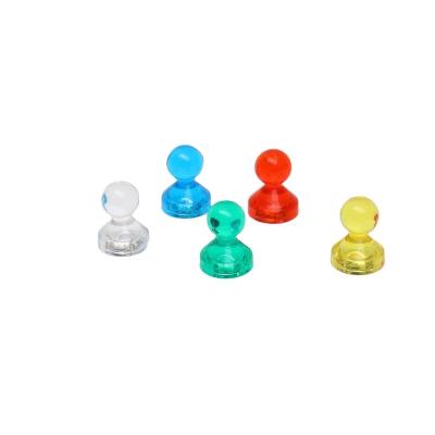 China Office Customizable Magnetic Push Pins Colorful Strong Magnetic Push Pins Custom Whiteboard Magnet Push Pin Pot/Cup Shape for sale