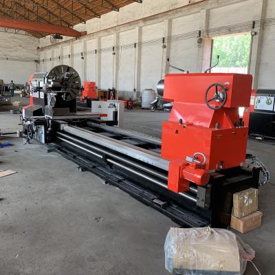 China Machinery repair shops precision lathe machine 2500 mm big lathe for 5 meter long roller for sale