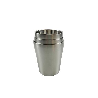 China Sustainable Wholesale Stainless Steel  Coffee Mugs 175ml 260ml 300ml Double Wall Insulated Water Tea Beer Cugs for sale