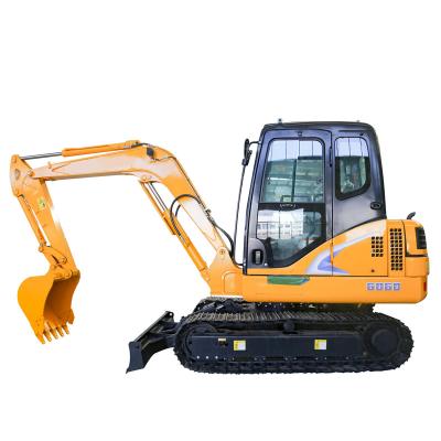 China Construction worksÂ   Excavator Machine 6t 6 Ton Crawler Bagger Digger Mini Excavators for sale