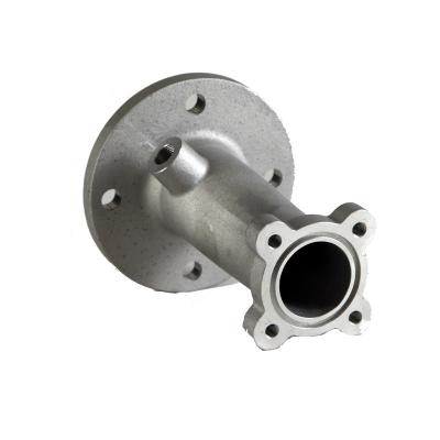 China Aluminum Heat Exchanger Flange Union Pipe Fit Sand Gravity Low Pressure Casting CNC Machining EN AC43000 0.5 Ton / 1 Ton Central Ton Cast Iron AlSi10Mg for sale