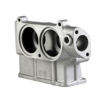 China Housing Heat Exchanger Flange Pipe Fitting Aluminum Sand Gravity Low Pressure Casting CNC Machining AlSi10Mg EN AC43000 0.5 Ton / 1 Ton Central Ton Cast Iron for sale