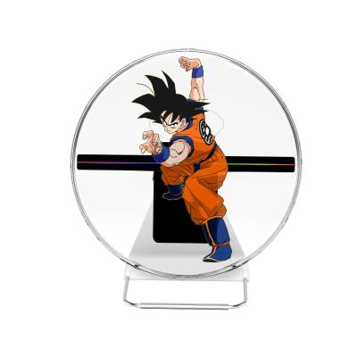 China 30 cm a3w 3d hologram fan projector outdoor desktop outdoor clock advertising yiweite goku led for sale