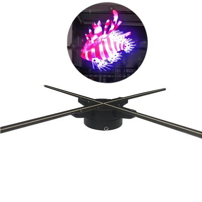 China Outdoor led projector advertising machine 72cm holo fans rotate holofan original 3d hologram fan 1080 for sale