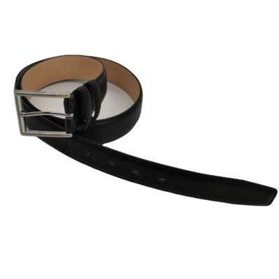 China Comfortable Men's Split Cowhide Leather Belt 29.5cm and 36.5cm Fashion Casual Pants Belts in Black for sale