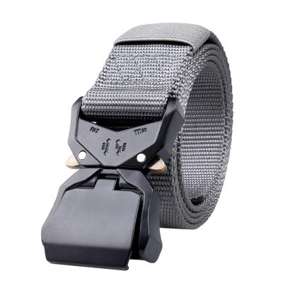 China Aluminum Alloy Military Buckle Comfortable Men's Web Casual Tactical Belt for sale