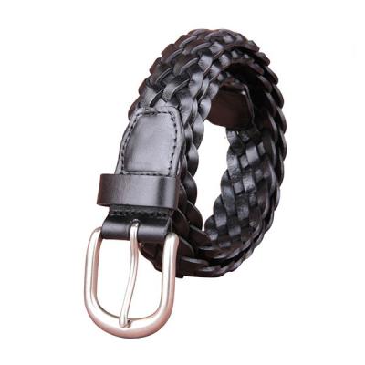 China New arrival comfortable high quality cowhide hand knitting belt for male and female leather for sale