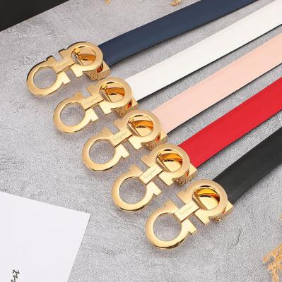 China Hot Selling Genuine Cowhide Designer Brand Belt Leather Strap Belts For Kids Wholesale Colorful Genuine Leather Belt for sale