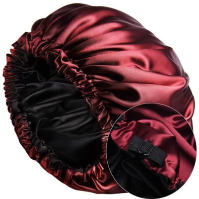 China Popular custom made silk bonnets for European women and American fashion silk sleep hat for sale