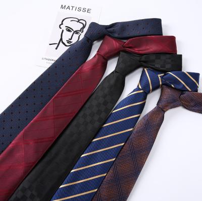 China Popular custom monochrome twill tie polyester business tie for men for sale