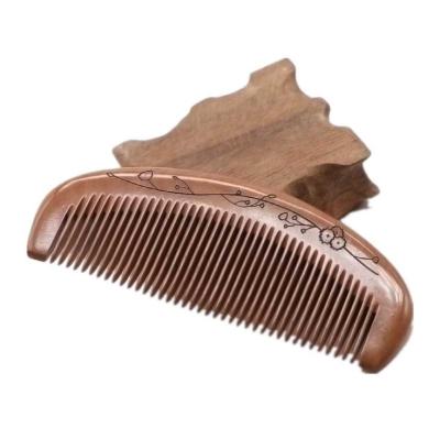 China HOT Selling Large Wooden Hair Comb Anti-Static Customized Logo Sandalwood Hair Comb for sale