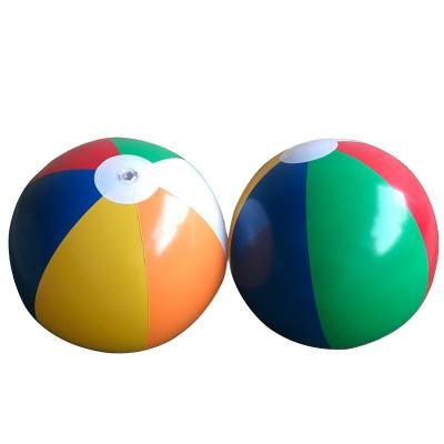 China Toy Hot Selling Colorful Printed Beach Ball Summer Play PVC Beach Balls Funny Inflatable Plastic Sports Rainbow Inflatable Sand Toy for sale