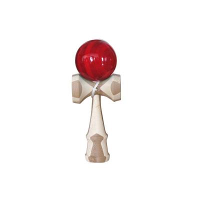 China Kids Play Kendama Toy Model Colorful Paint Ball Wooden With Extra String Strengthen Hand Eye Coordination Toys for sale