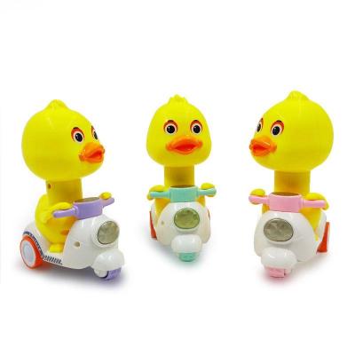 China 2022 New Baby Toy Car Duck Motoy Car Yellow Children's Toy Car Duck Motorcycle Press-type Children's Toy Yellow Car Boys Gift for sale