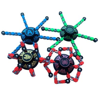 China Fuuny Fingertip Spinner DIY Mechanical Toy Transformable Creative Fingertip Spin Deformable Top for sale