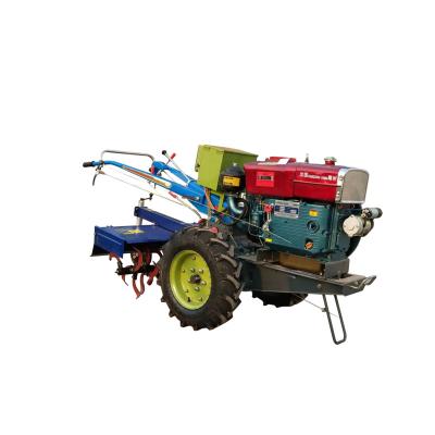 China Farm Garden Agriculture Management Agricultural Rotary Tiller Chinese Diesel Engine Handheld Walking Tractor for sale