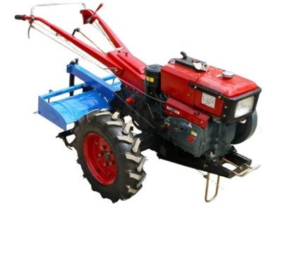 China 2wd Mini Tractor 12hp 15hp 18hp diesel engine power tiller motocultor cultivator two wheel walking tractor for sale for sale