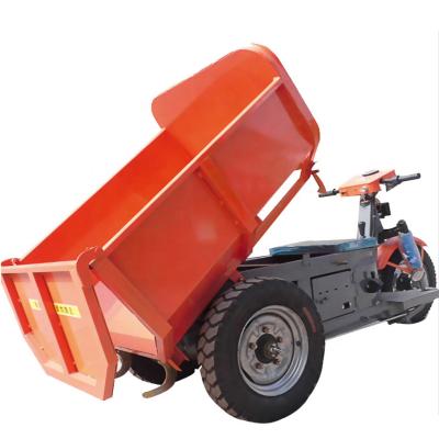 China Three Wheel Agricultural Cargo Truck Construction Site Electric Dump Cargo Tricycle For Adults for sale