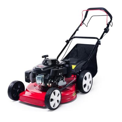 China 4-Stroke Artificial Lawn Trimmer Porcelain Portable Manual Gasoline Lawn Mower for sale