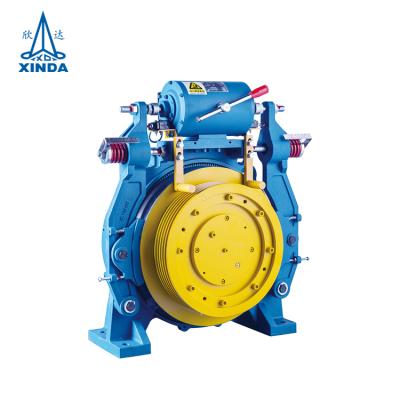 China 3 Phase 400V Manual Gearless Brake Pull Release Elevator Permanent Magnet Gearless Machine for sale