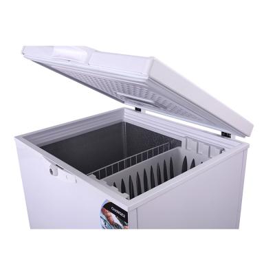 China Eco-friendly Glass Top Mobile Deep Chest Freezer Sliding Door Single Temperature Display Freezer for sale