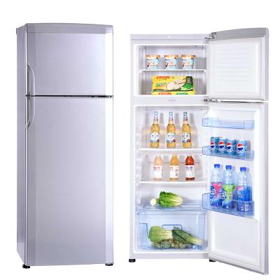 China Large Compressor Size 350L Home Or Hotel Stainless Steel Top Electric Colorful Fridge Refrigerator for sale