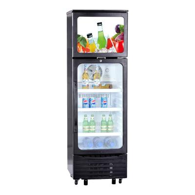 China Hihg Quality Eco-friendly Vertical Upright Showcase Glass Door Beverage Cooler For Beer And Drinks for sale