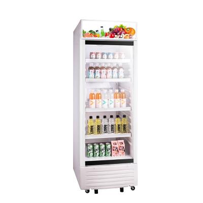 China Single-temperature Durable Using Upright Showcase Freezer Drink Refrigerated Showcase for sale