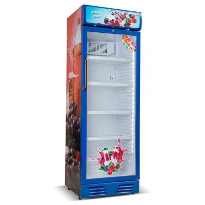 China Single-temperature China Manufacturer Upright Freezing Showcase Drinks Refrigerator Showcase Cooling Showcase for sale