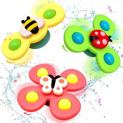 China Toy Fun 3 Pieces Spinner with Suction Cup,  Educational Fingertip Fidget Sensory Baby, Sucker Spinner for Stress Relief for Adult for sale