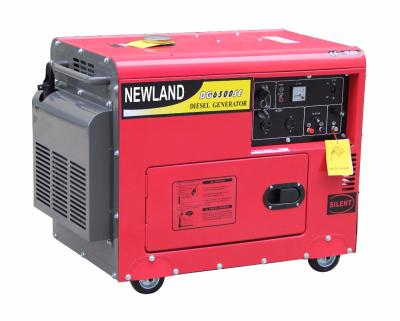 China Air Cooled 186FA Silent Diesel Engine 5kW / 6kW CE Diesel Generator 186FA DG6500SE for sale