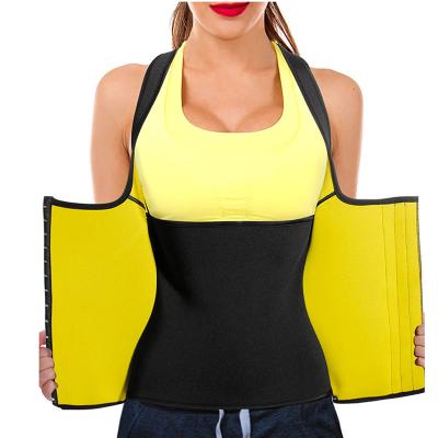 China Viable Adjustable Tank Top Body Shaper Women Latex Waist Trainer Vest With Zipper for sale