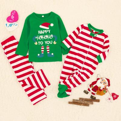 China QUICK DRY Hot Sale Family Christmas Pajamas Sets Adult Kid Family Assortment Clothes Top+Pants Christmas Sleepwear Pj's Baby's Romper Set for sale