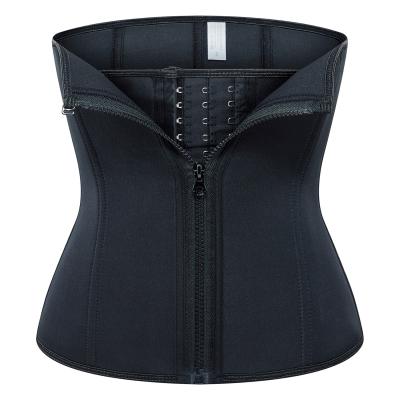 China Antibacterial Sauna Sweat Slimming Waist Trainer Belt Neoprene Breatheable Fitness Belly Control Weight Loss Shaper for sale