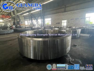 China Large Ring Gear Blank Heavy Steel Forgings 42CrMo4 Diameter Max 6300mm for sale