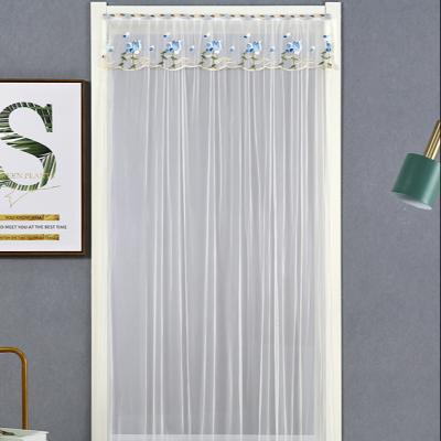 China Best Selling Mosquito Control Curtain For Window And Door Decorative Gauze Bedroom Non Perforated Sheer Room Divider Curtain for sale