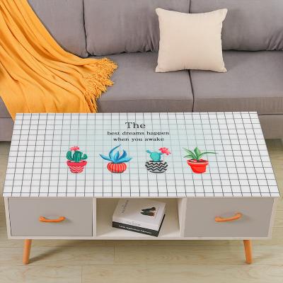 China Small Patterned Gingham Waterproof High Quality PVC Printed Cloth Table Cloth Tea Table Cover Table Covers For Home Waterproof for sale