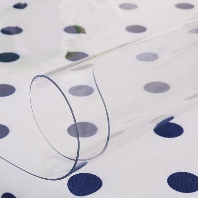 China Factory Wholesale Waterproof Transparent PVC Table Cloth Clear Plastic Tablecloths Rolls Good Adhesion Heat Resistant And Waterproof for sale