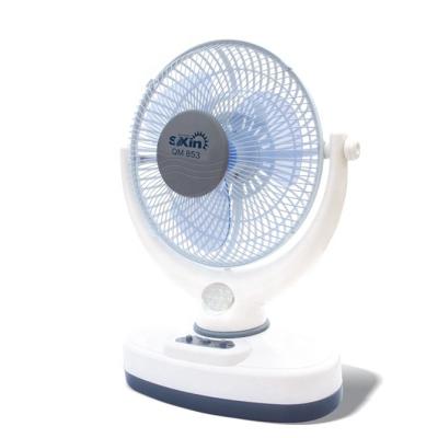 China AC/DC Automatically Change When Power Outage 10 Inch AC/DC Rechargeable Fan With Led Lights for sale