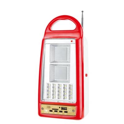 China Camping solar smd 0.5w led rechargeable emergency light with radio mp3 for sale