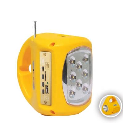 China Soxin Camping Solar Kit Led Power Bank FM Radio Rechargeable MP3 Emergency Light (QM820A) for sale