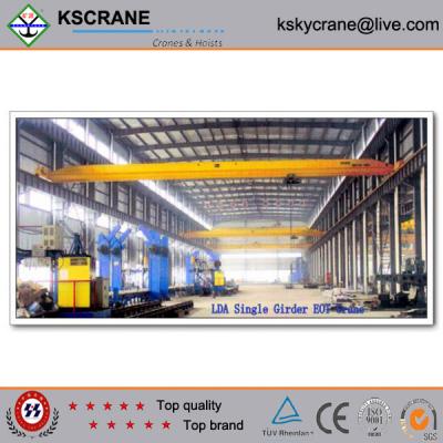 China Best After-sale Service 5.5ton Plant Single Girder Overhead Shop Crane For Warehouse for sale