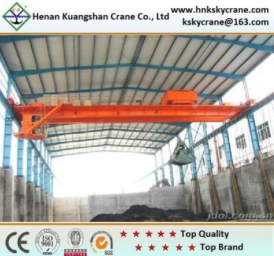 China Top Quality Double Girder Grab Crane For Removing Waste for sale