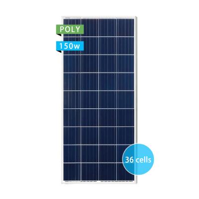 China Solar Power System Polycrystalline solar panel 12V24V monitoring charging panel Battery Home system 150W photovoltaic outdoor components for sale