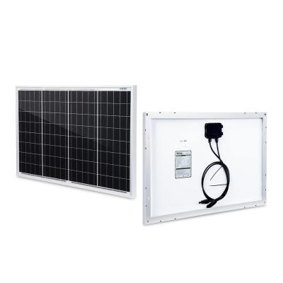 China Solar Power System New solar 70W single crystal photovoltaic panel module solar power generation panel 12V24V solar panel for sale